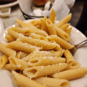 Penne pasta with cheese