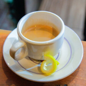Espresso with lemon